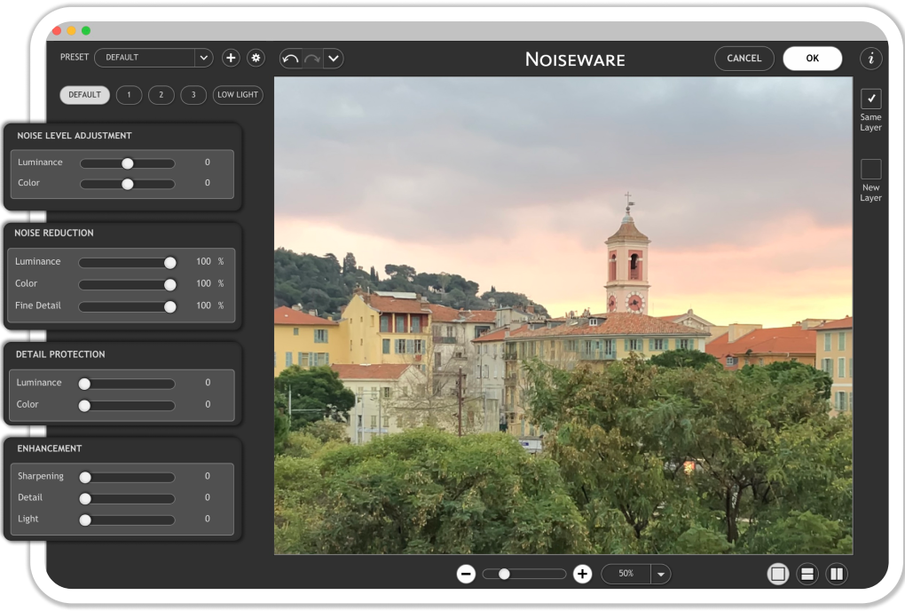 Noiseware revamped interface